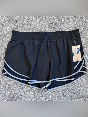 ASICS Black Women's Athletic Shorts with Reflective Trim
